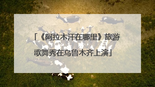 《阿拉木汗在哪里》旅游歌舞秀在乌鲁木齐上演
