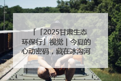 「2025甘肃生态环保行」视觉｜今夏的心动密码，藏在冰沟河的潋滟波光里