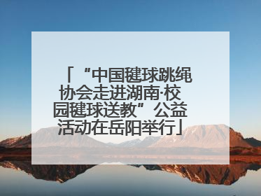 “中国毽球跳绳协会走进湖南·校园毽球送教”公益活动在岳阳举行