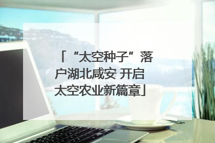 “太空种子”落户湖北咸安 开启太空农业新篇章