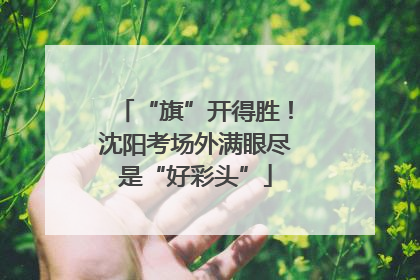 “旗”开得胜！沈阳考场外满眼尽是“好彩头”