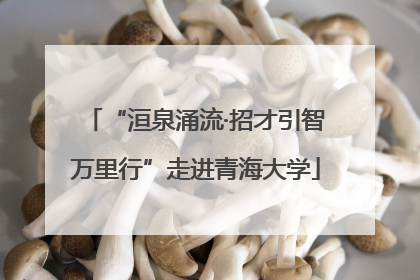 “洹泉涌流·招才引智万里行”走进青海大学