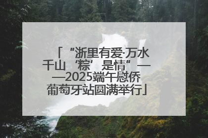 “浙里有爱·万水千山‘粽’是情”——2025端午慰侨葡萄牙站圆满举行