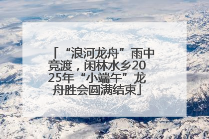 “浪河龙舟”雨中竞渡，闲林水乡2025年“小端午”龙舟胜会圆满结束