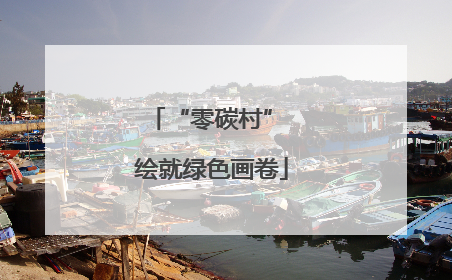 “零碳村” 绘就绿色画卷