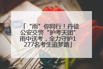 “雨”你同行！丹徒公安交警“护考天团”雨中送考，全力守护1277名考生追梦路
