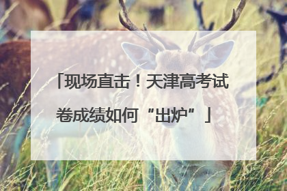 现场直击！天津高考试卷成绩如何“出炉”