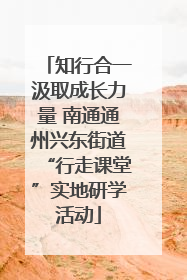 知行合一汲取成长力量 南通通州兴东街道“行走课堂”实地研学活动