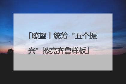 瞭望丨统筹“五个振兴”擦亮齐鲁样板