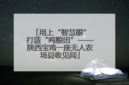 用上“智慧眼” 打造“吨粮田”——陕西宝鸡一座无人农场夏收见闻