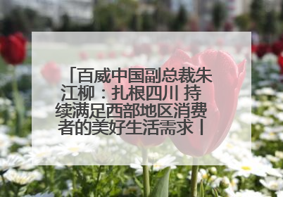 百威中国副总裁朱江柳：扎根四川 持续满足西部地区消费者的美好生活需求丨西望四川