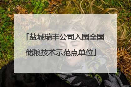 盐城瑞丰公司入围全国储粮技术示范点单位