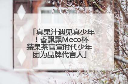 真果汁遇见真少年！香飘飘Meco杯装果茶官宣时代少年团为品牌代言人