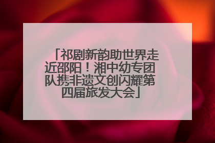 祁剧新韵助世界走近邵阳！湘中幼专团队携非遗文创闪耀第四届旅发大会