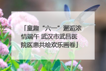 童趣“六一”邂逅浓情端午 武汉市武昌医院医患共绘欢乐画卷