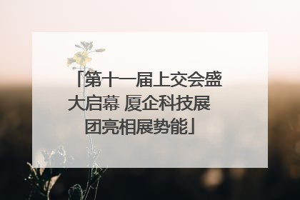 第十一届上交会盛大启幕 厦企科技展团亮相展势能