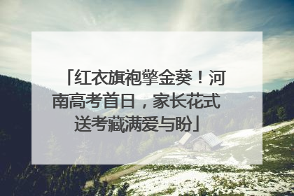 红衣旗袍擎金葵！河南高考首日，家长花式送考藏满爱与盼