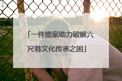 一件提案助力破解六尺巷文化传承之困