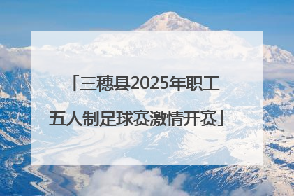 三穗县2025年职工五人制足球赛激情开赛