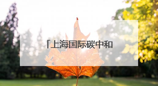 上海国际碳中和博览会开幕，绿色低碳技术这样改变我们的生活