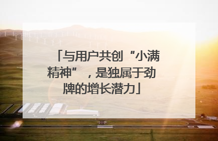 与用户共创“小满精神”，是独属于劲牌的增长潜力
