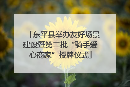 东平县举办友好场景建设暨第二批“骑手爱心商家”授牌仪式