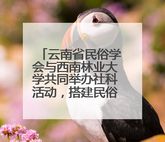 云南省民俗学会与西南林业大学共同举办社科活动，搭建民俗文化交流展示平台