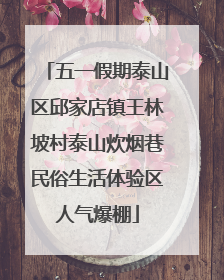 五一假期泰山区邱家店镇王林坡村泰山炊烟巷民俗生活体验区人气爆棚