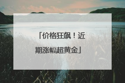 价格狂飙！近期涨幅超黄金