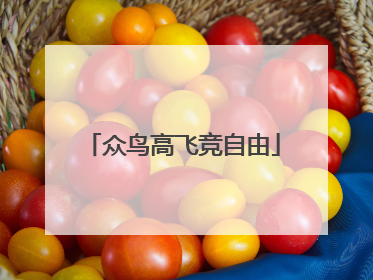 众鸟高飞竞自由