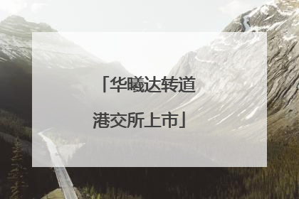 华曦达转道港交所上市