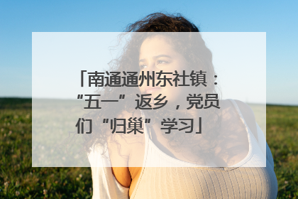 南通通州东社镇：“五一”返乡，党员们“归巢”学习