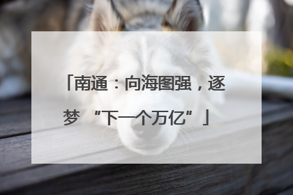 南通：向海图强，逐梦 “下一个万亿”