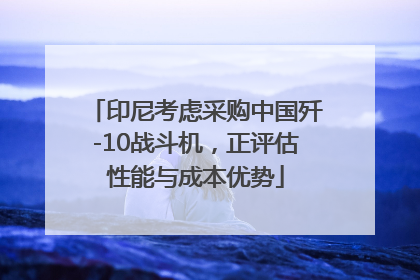 印尼考虑采购中国歼-10战斗机，正评估性能与成本优势