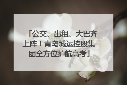 公交、出租、大巴齐上阵！青岛城运控股集团全方位护航高考