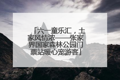 六一童乐汇，土家风情浓——张家界国家森林公园门票站暖心宠游客