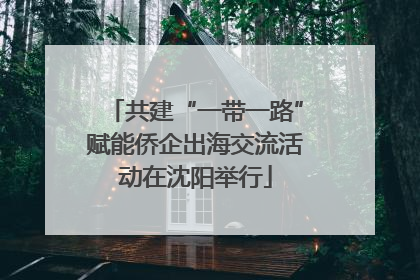共建“一带一路”赋能侨企出海交流活动在沈阳举行