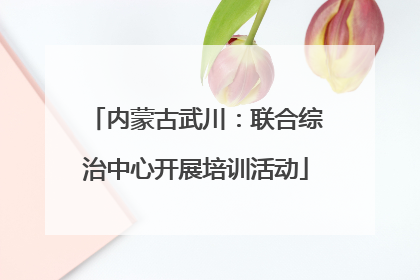 内蒙古武川：联合综治中心开展培训活动