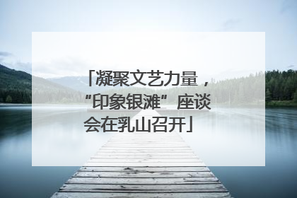 凝聚文艺力量，“印象银滩”座谈会在乳山召开