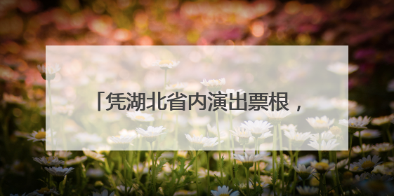 凭湖北省内演出票根，黄鹤楼门票打8.8折