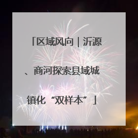 区域风向｜沂源、商河探索县域城镇化“双样本”