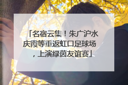 名宿云集！朱广沪水庆霞等重返虹口足球场，上演绿茵友谊赛