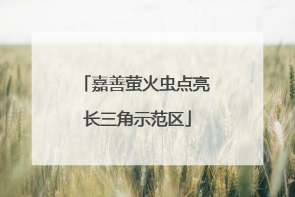 嘉善萤火虫点亮长三角示范区