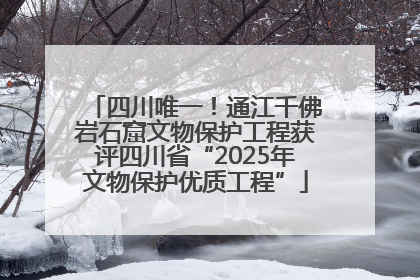 四川唯一！通江千佛岩石窟文物保护工程获评四川省“2025年文物保护优质工程”