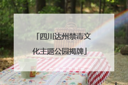 四川达州禁毒文化主题公园揭牌