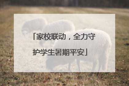 家校联动，全力守护学生暑期平安