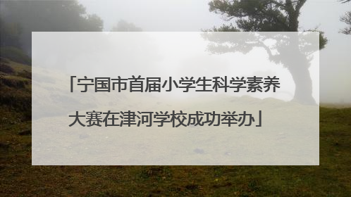 宁国市首届小学生科学素养大赛在津河学校成功举办