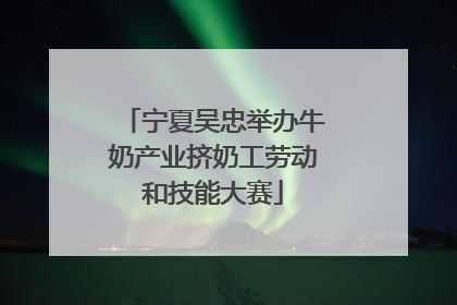 宁夏吴忠举办牛奶产业挤奶工劳动和技能大赛