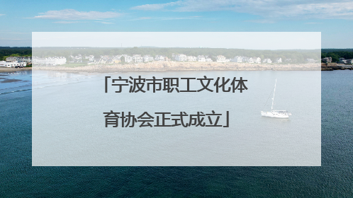 宁波市职工文化体育协会正式成立