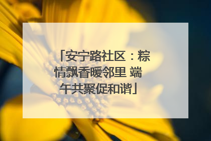 安宁路社区：粽情飘香暖邻里 端午共聚促和谐